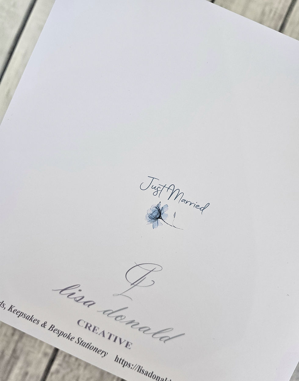 Thumbnail: Contemporary Personalised Wedding Day Card Daughter Son In Law, Grandson Sister