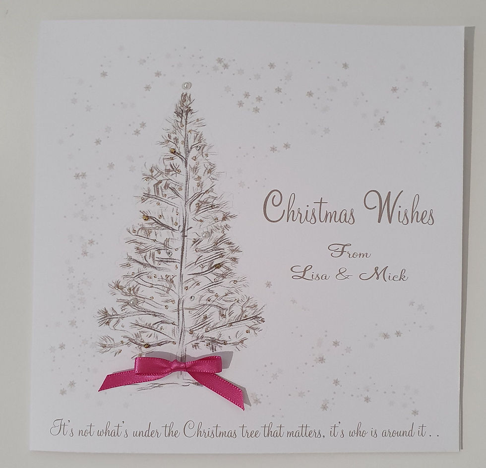 Thumbnail: Multipacks Personalised Stunning Contemporary Christmas Card (SKU552)