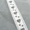 Thumbnail: White Heart Pattern Single Face Satin Ribbon - Die Cut - From 50p per metre
