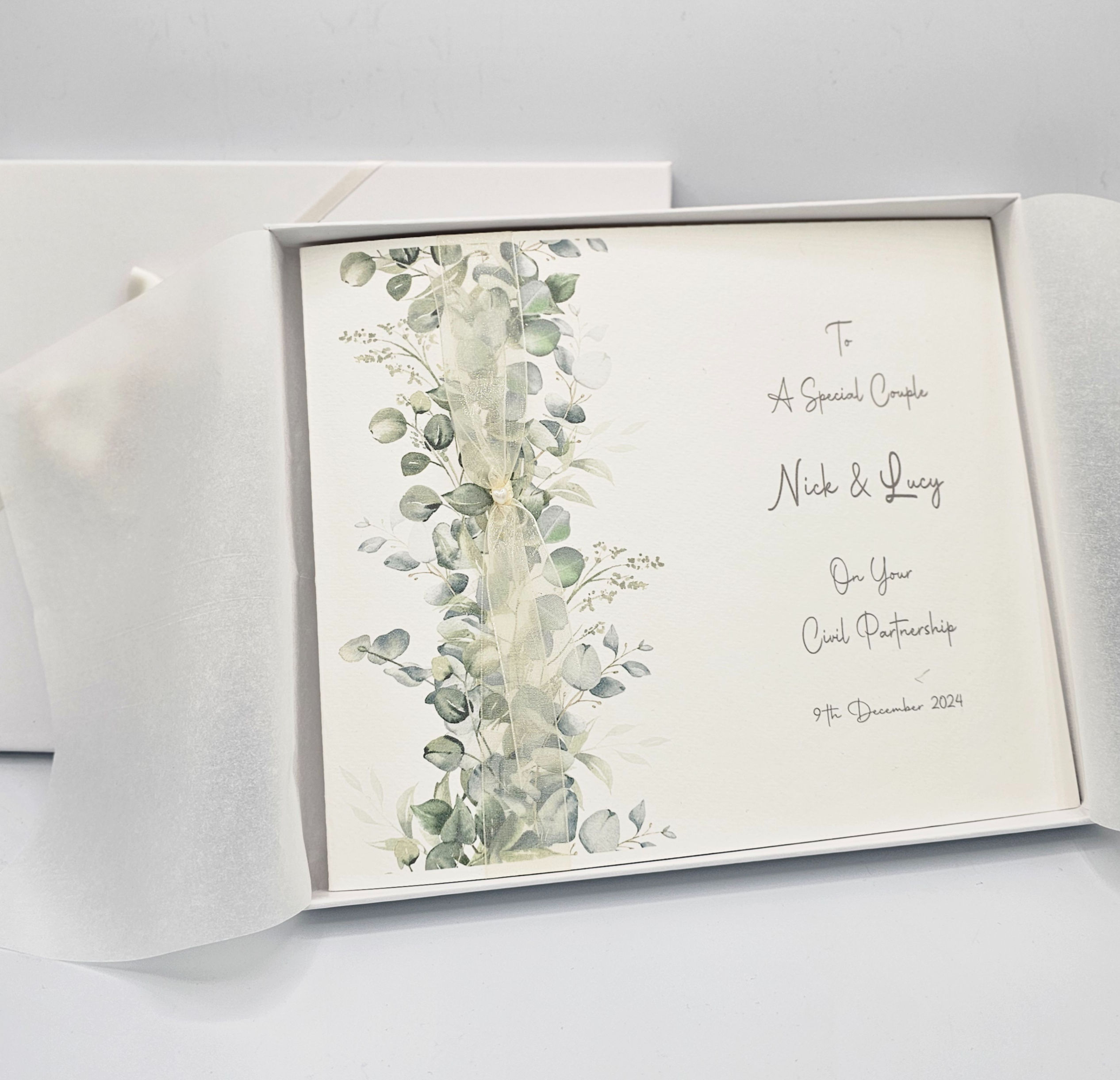 Finest Collection Personalised Wedding Day Card Special Couple, Son, Daughter,