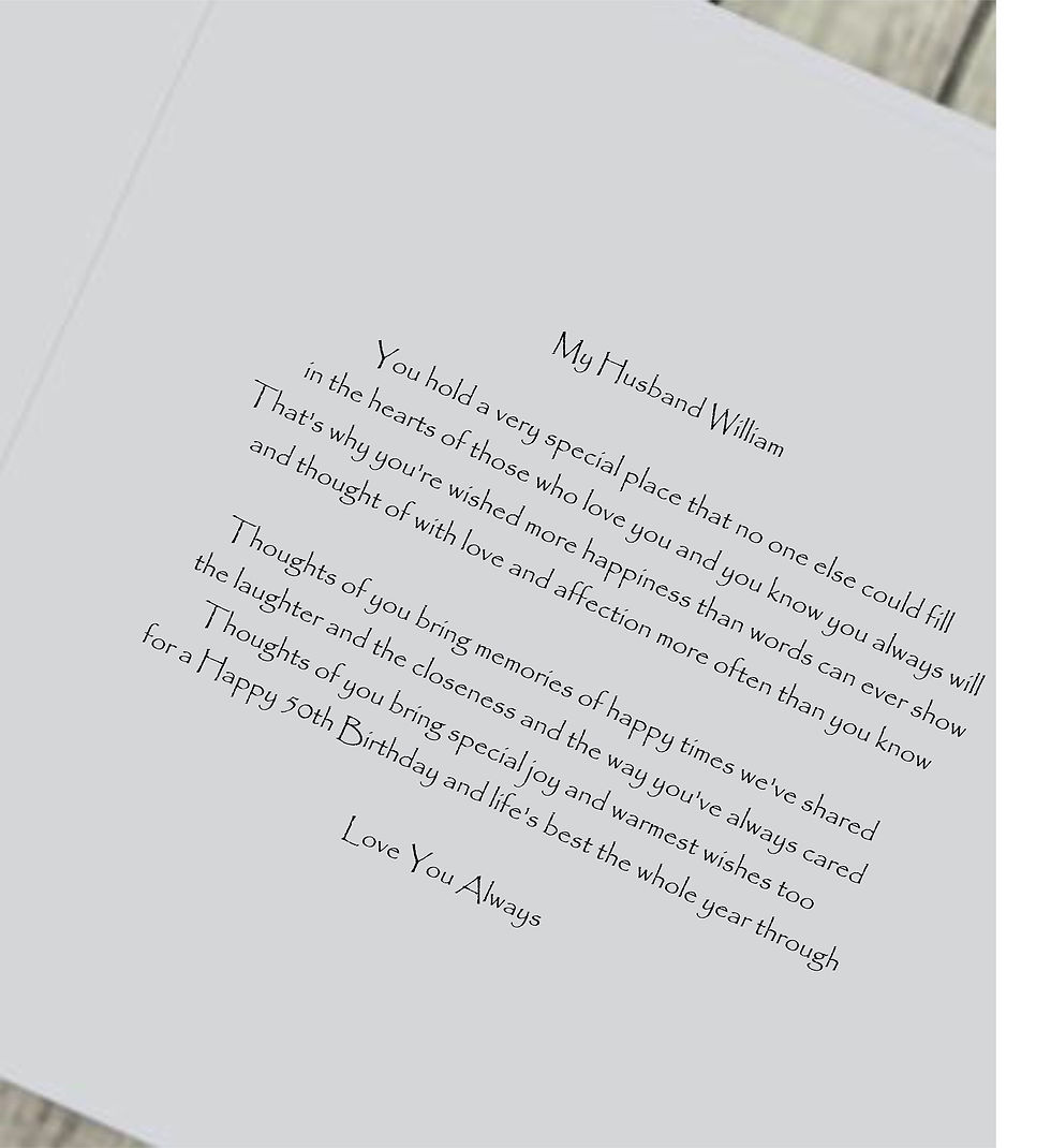 Thumbnail: Personalised 50th Birthday Card Husband Bottle Rum Any Relation Son Brother Dad