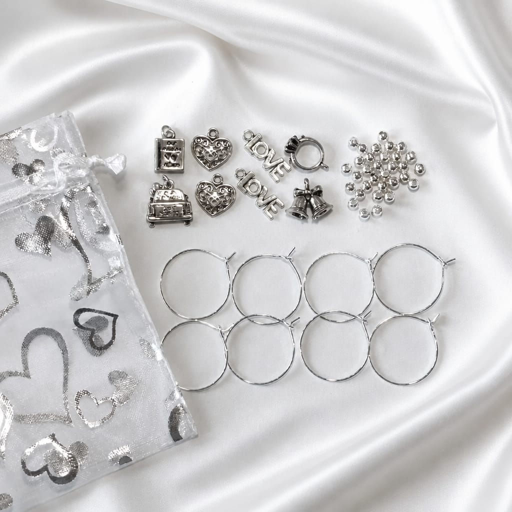 Wedding Theme Charm Kit 1 Set Of 8