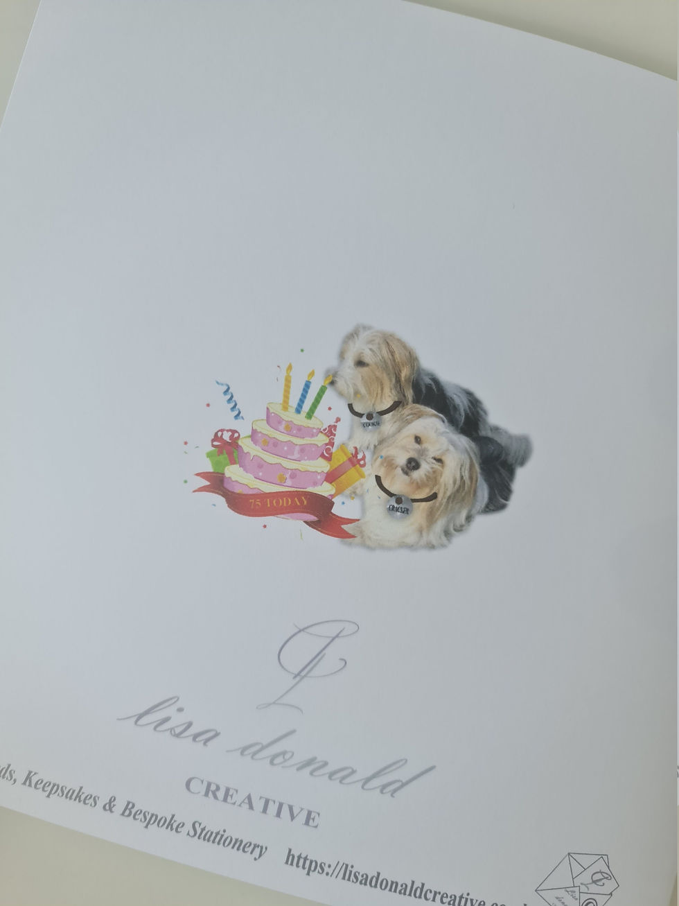 Thumbnail: Personalised Happy Birthday From The Dogs Card Upto 3 Dogs Any Breed Dad Mum