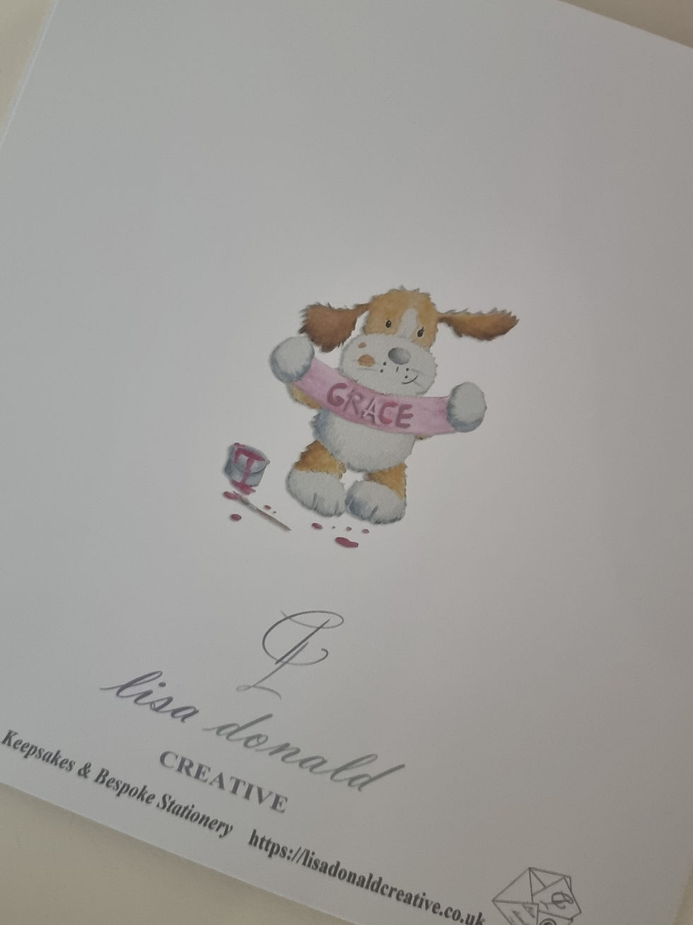 Thumbnail: Personalised 1st 2nd 3rd Birthday Card Cute Dog Granddaughter. Daughter