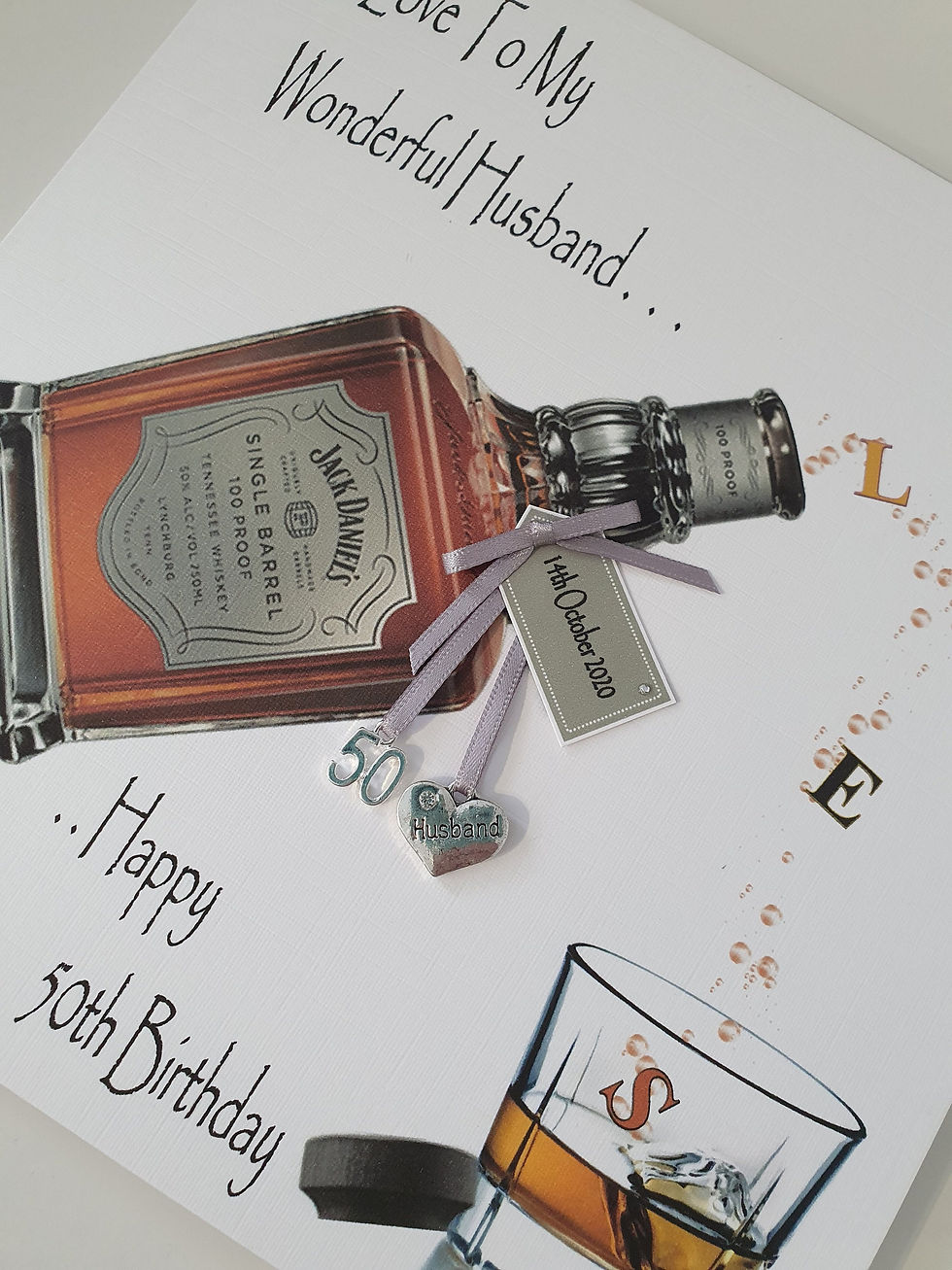 Thumbnail: Personalised 50th Birthday Card Husband Whisky  Son Brother Dad Grandad, 30 40