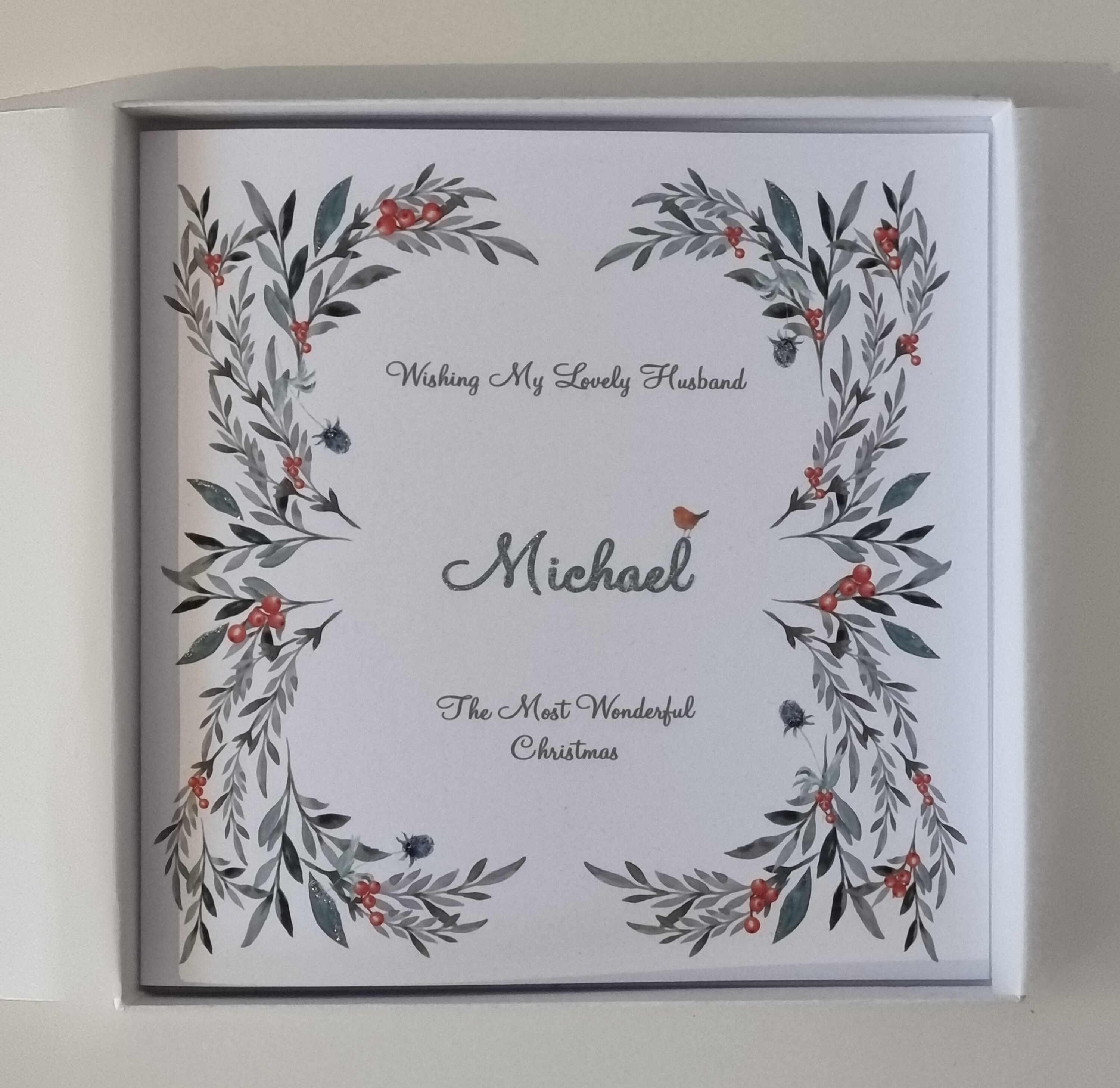 Personalised Christmas Card For Husband, Hubby, Wife, Girlfriend, Boyfriend