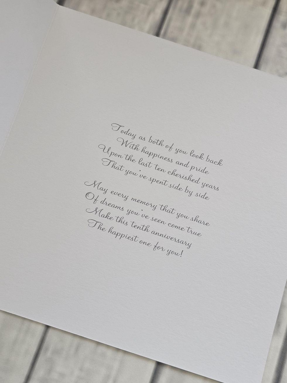 Thumbnail: Personalised 10th Wedding Anniversary Card Daughter & Son In Law, Sister