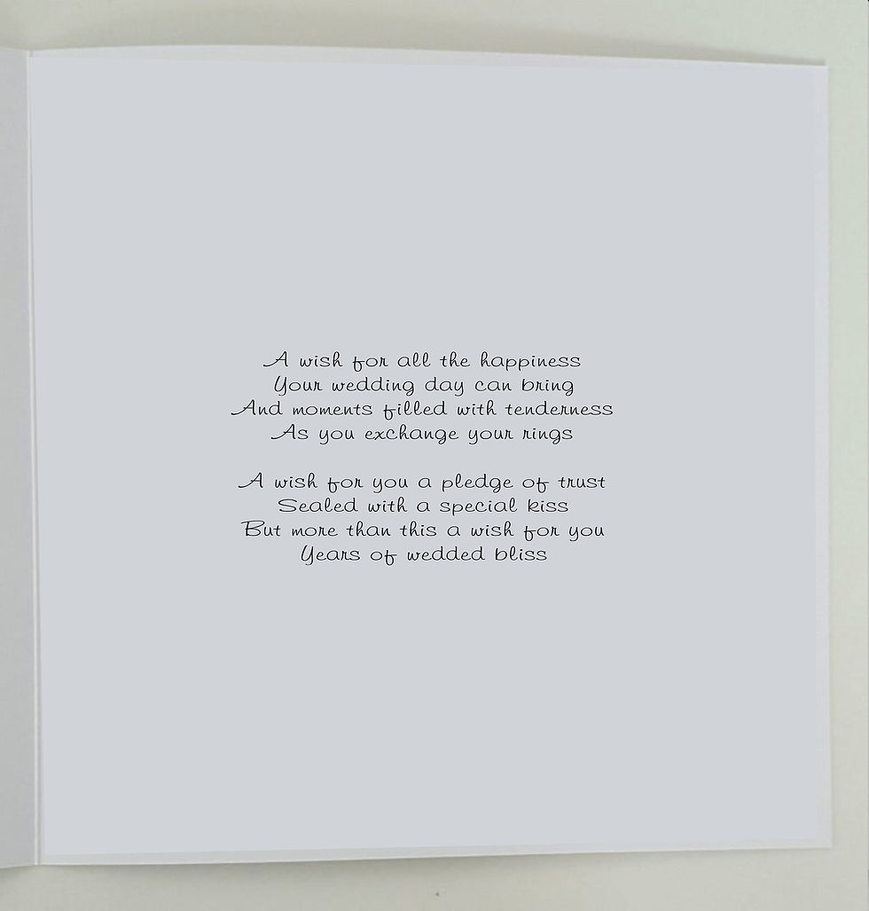 Thumbnail: Personalised Wedding Card & Money Wallet Silver Sister Brother In Law Any