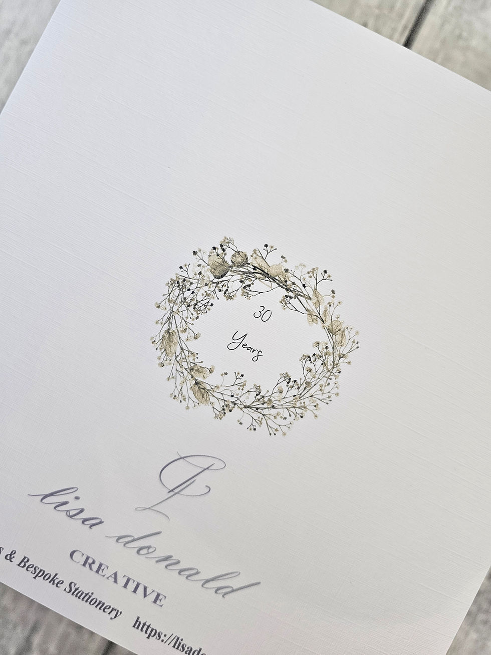 Thumbnail: Personalised 30th Pearl Anniversary Card Husband Wife 1st 10th 25th 35th 40th