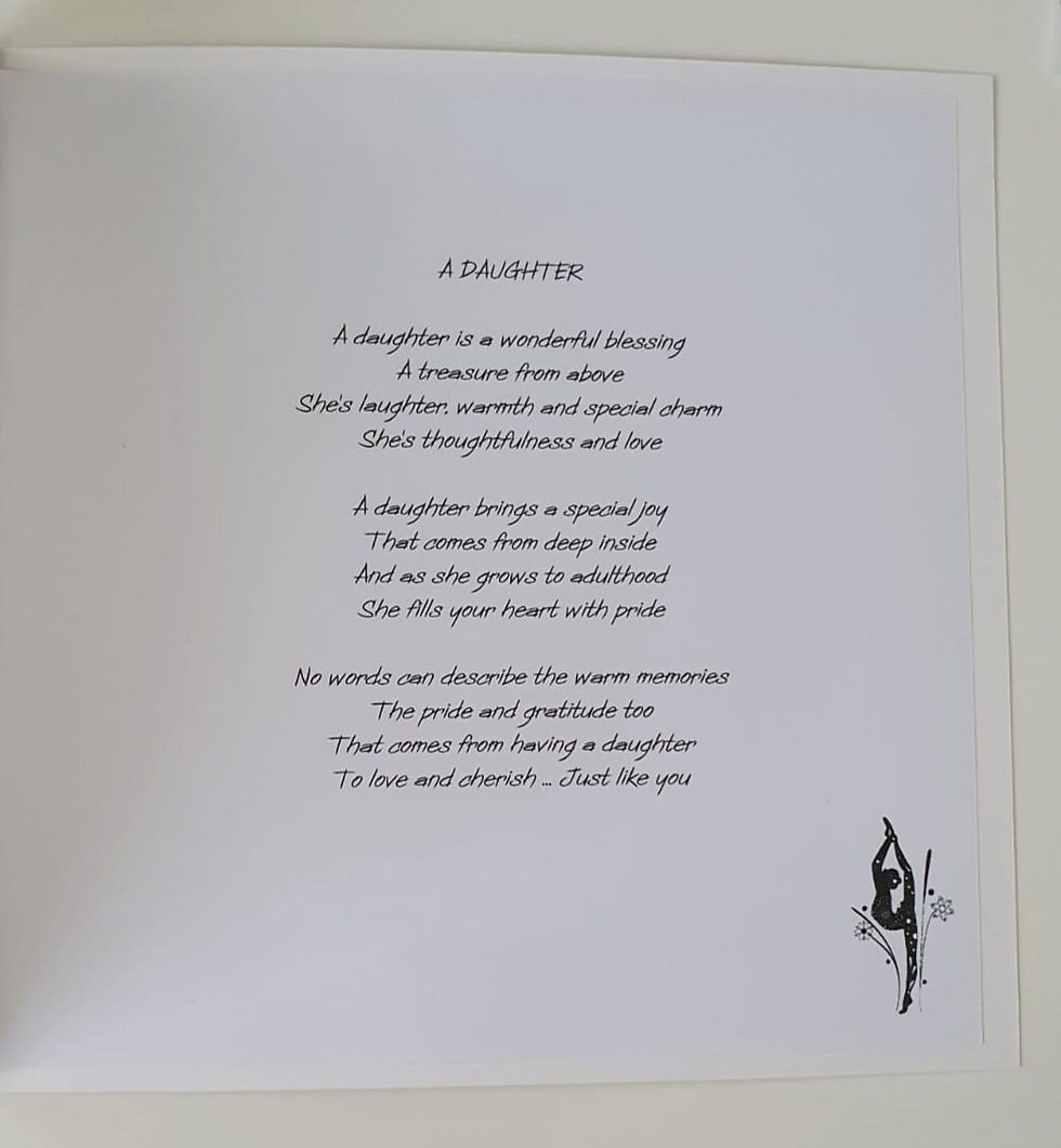 Thumbnail: Personalised 21st Birthday Card Dance Ballet Modern Contemporary Daughter