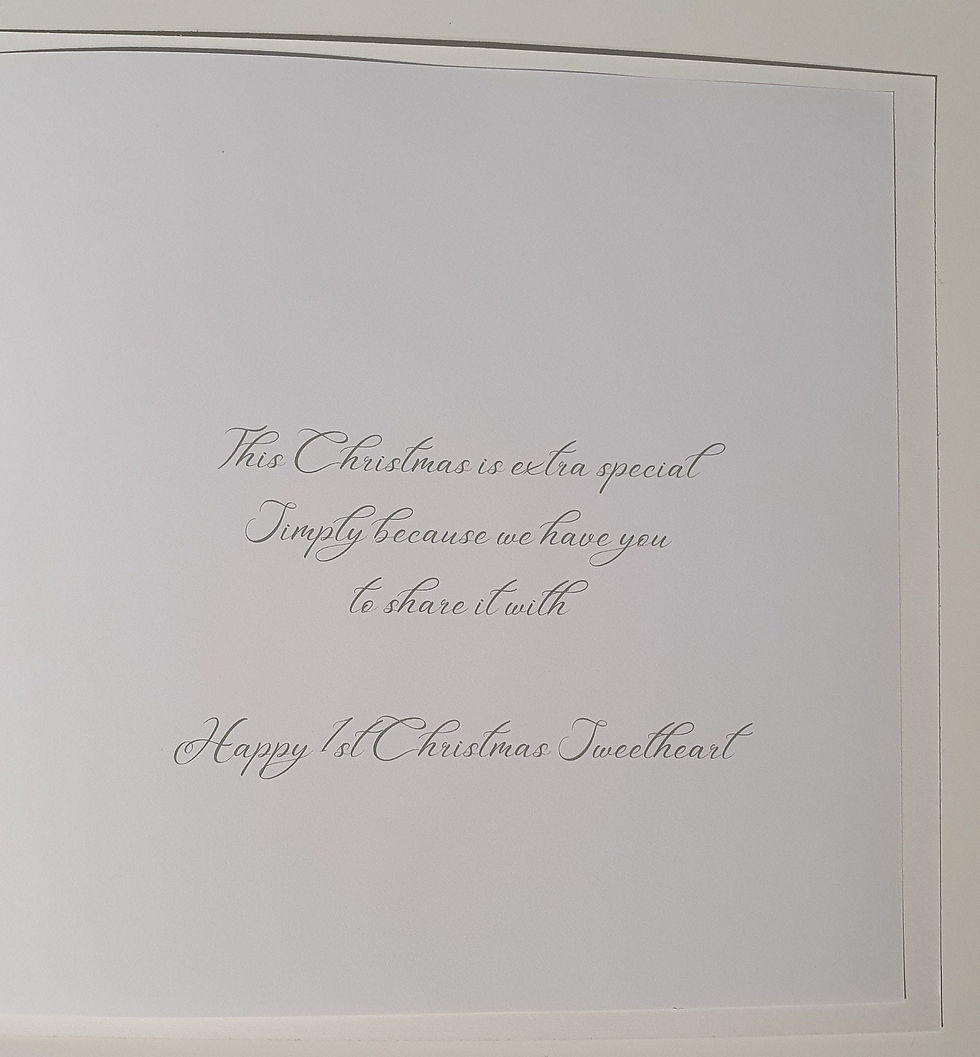 Thumbnail: Personalised Son Daughter 1st Christmas Card, Grandson, Nephew, Niece, Brother