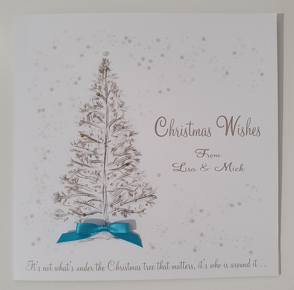 Thumbnail: Multipacks Personalised Stunning Contemporary Christmas Card (SKU552)