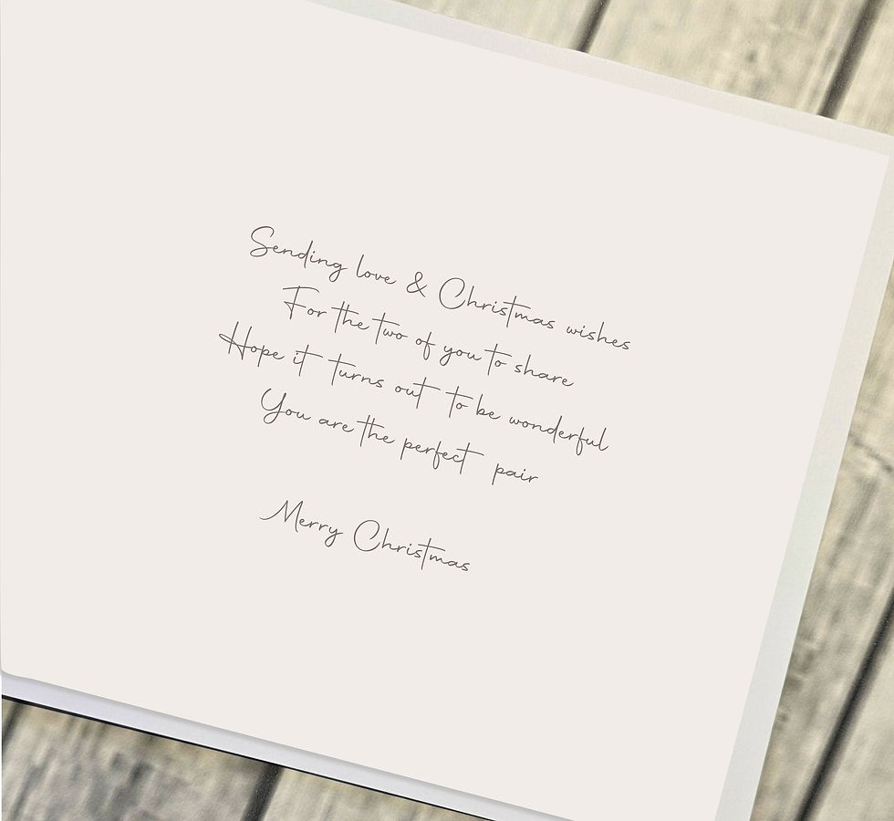 Thumbnail: Finest Collection Personalised Christmas Card Daughter Son In Law Mum Dad