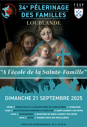 Affiche 34 ème pelerinage des familles