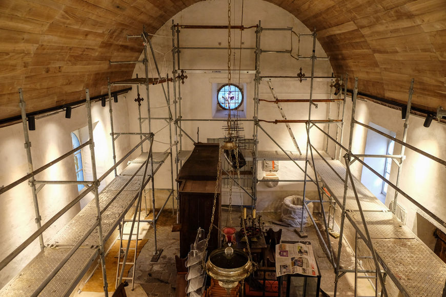 Voute en bois de la Chapelle St Buc