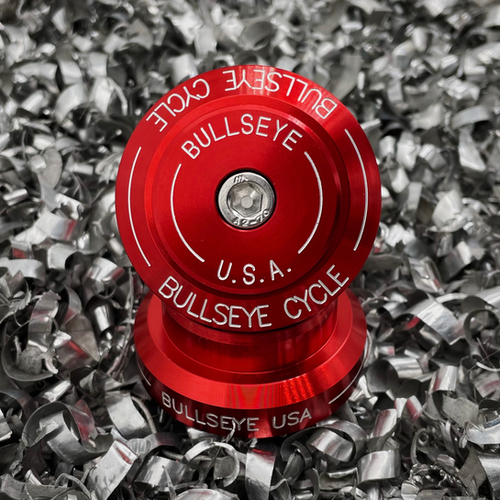 BULLSEYE FLAT SIDE FULL CNC LOGO AL 1-1/8” HEADSET | BULLSEYE