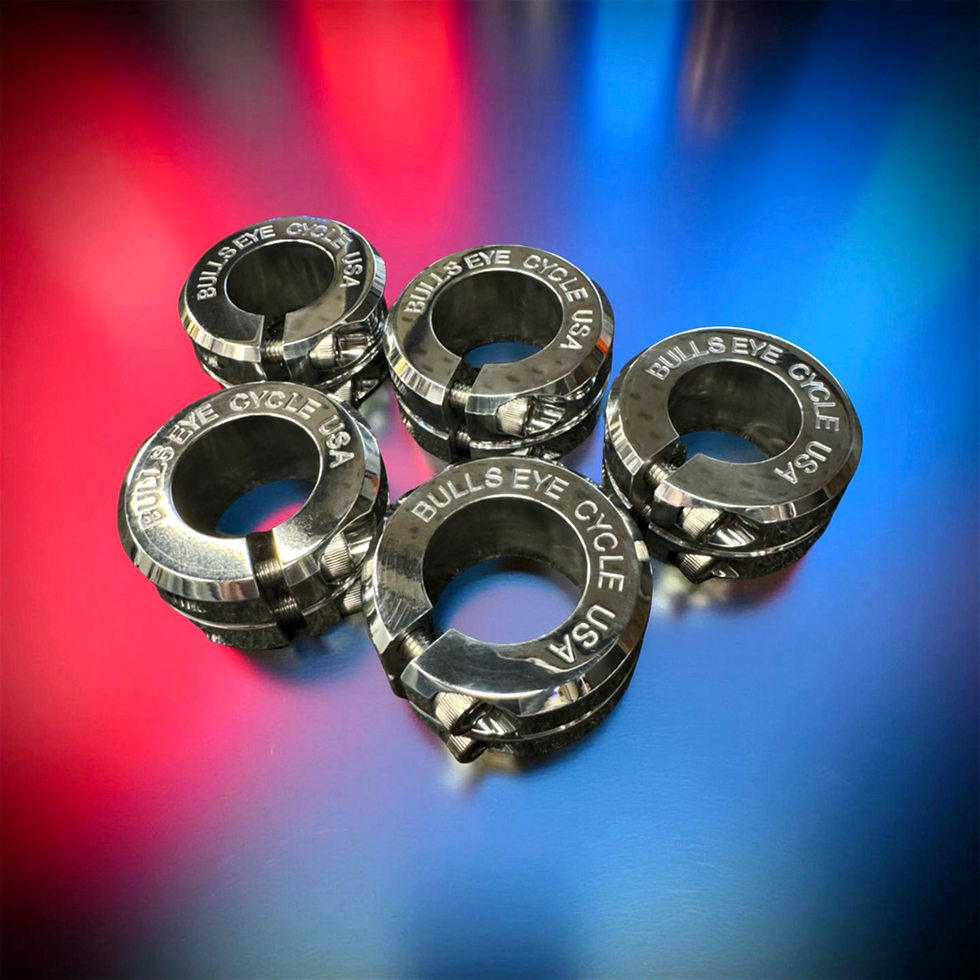 Thumbnail: MIRROR POLISH TWIN BORE SEAT CLAMPS 28.6 / 31.8