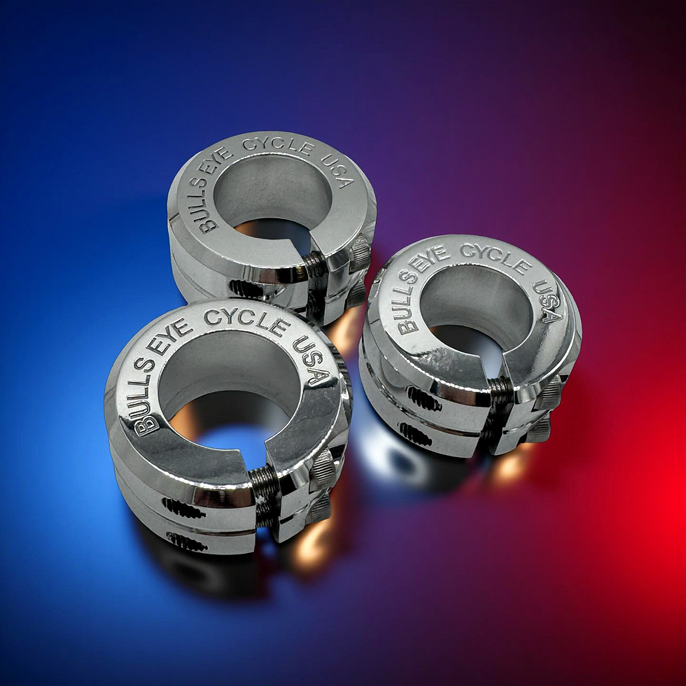 Thumbnail: MIRROR POLISH TWIN BORE SEAT CLAMPS 28.6 / 31.8