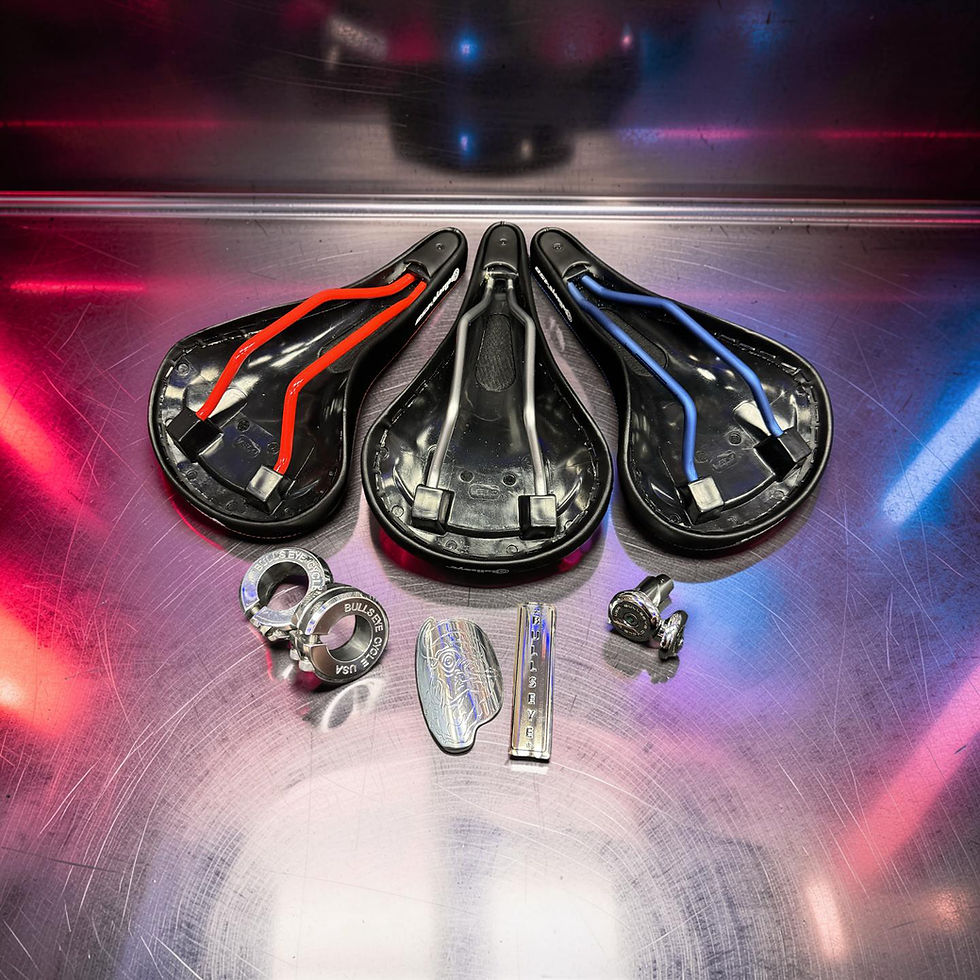 Thumbnail: NEW 458 SEAT COMBO AND SEATPOST CLAMP & BULLSEYE BADGES