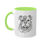 Thumbnail: Steampunk Girl Bulldog Colorful Mugs, 11oz