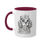 Thumbnail: Steampunk Boy King Charles Spaniel Colorful Mugs, 11oz
