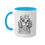 Thumbnail: Steampunk Boy King Charles Spaniel Colorful Mugs, 11oz