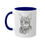 Thumbnail: Steampunk Girl Blue Heeler Colorful Mugs, 11oz