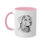 Thumbnail: Steampunk Girl Labrador Colorful Mugs, 11oz