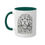Thumbnail: Steampunk Girl Newfoundland Colorful Mugs, 11oz