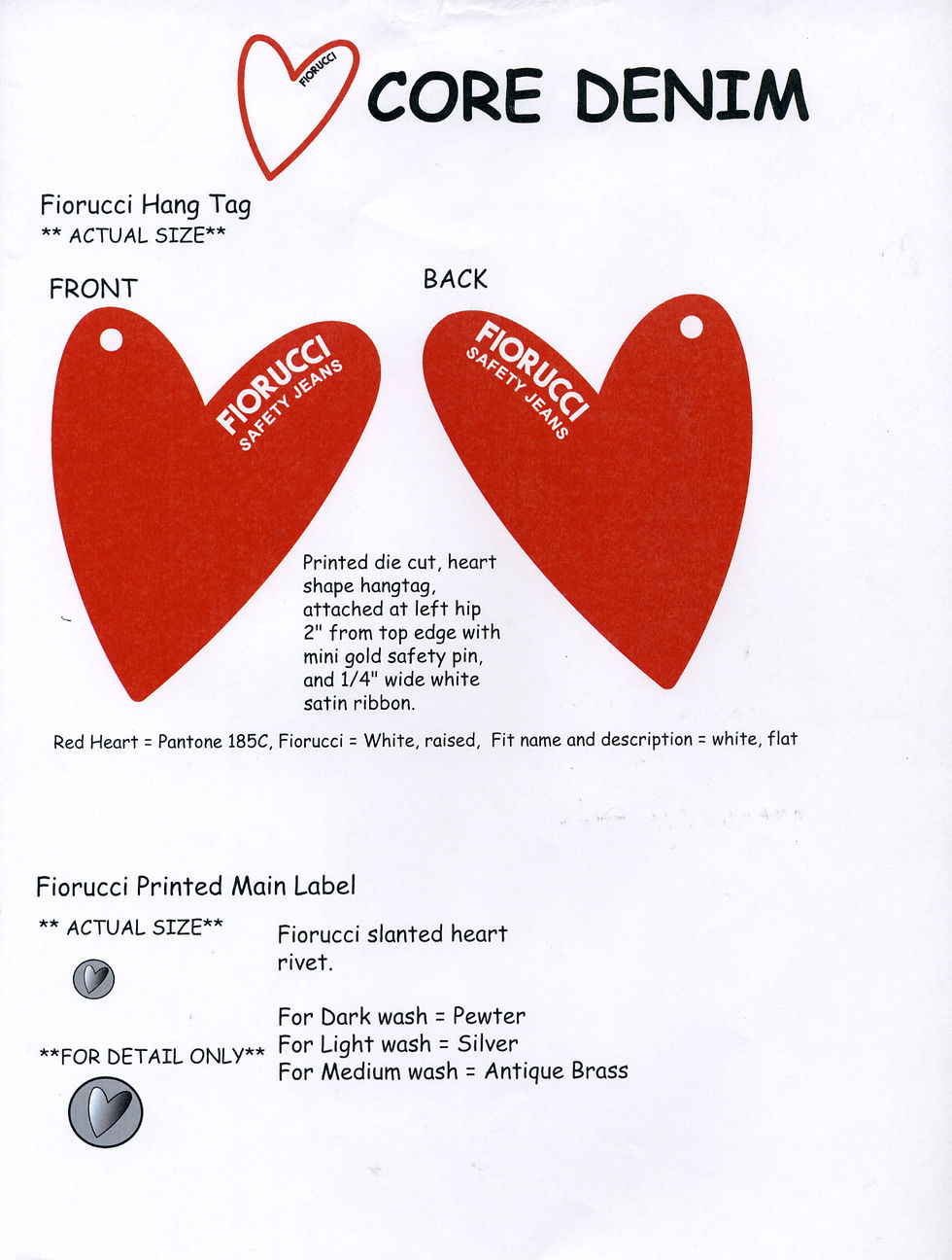 Fiorucci hangtag