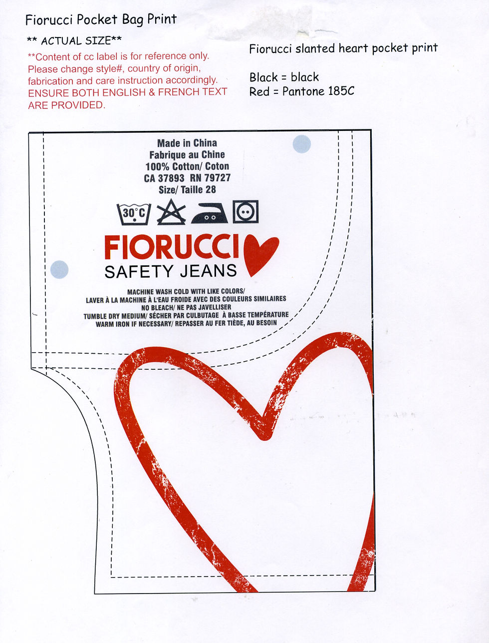 Fiorucci - inside denim screenprint