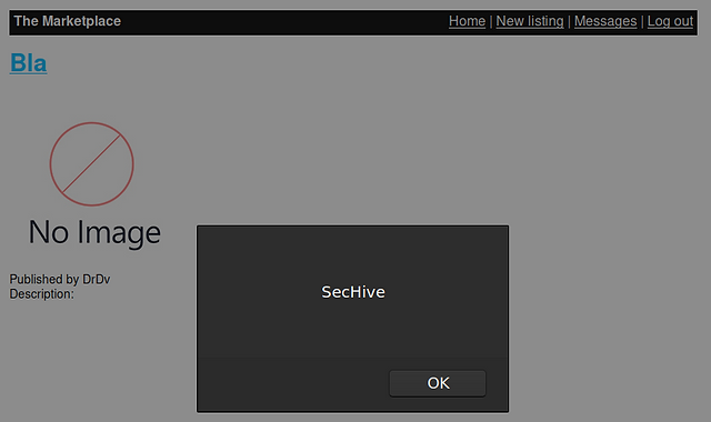 XSS Alert box
