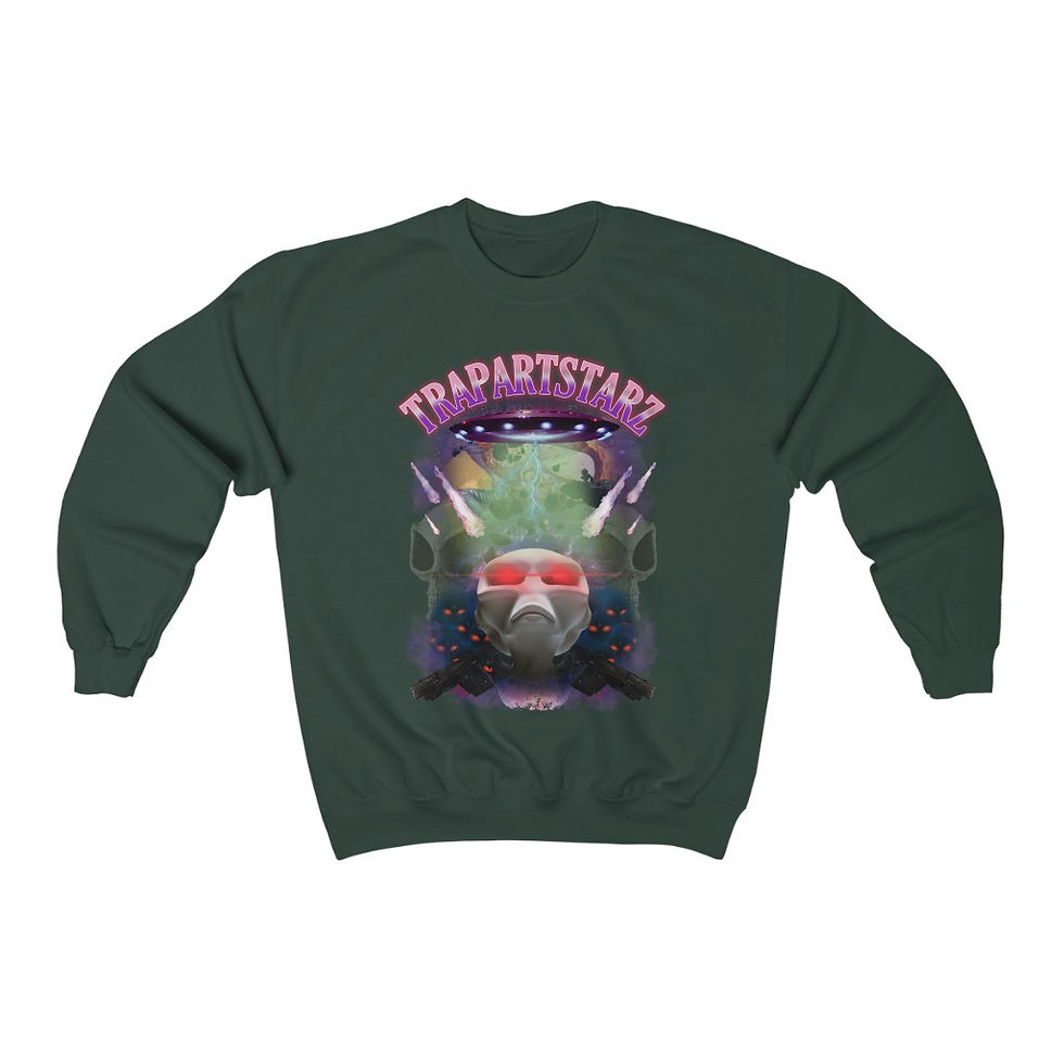 Thumbnail: Evil Invaders Crewneck Sweatshirt