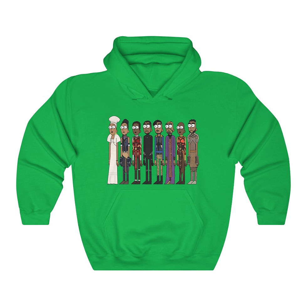Thumbnail: Black Panther x Rick Hooded Sweatshirt