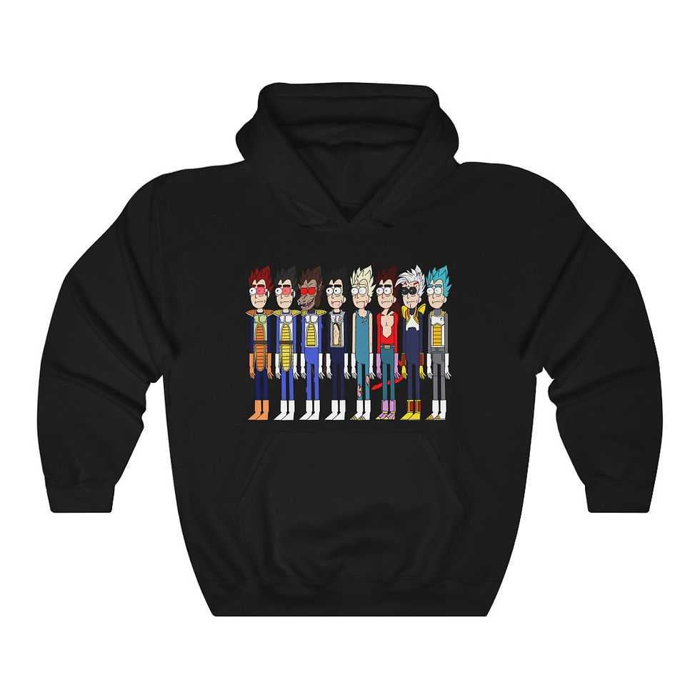 Thumbnail: Vegeta x Rick Hooded Sweatshirt