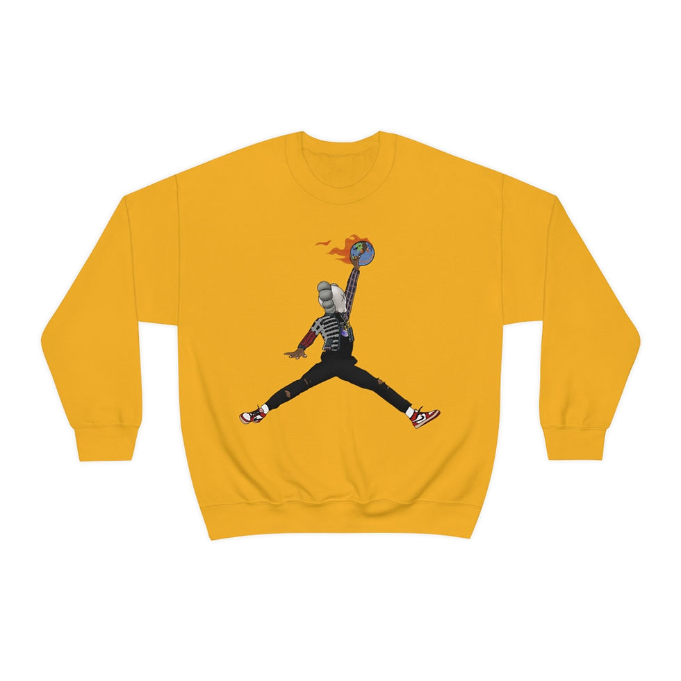 Thumbnail: Kaws x Travis Scott Crewneck Sweatshirt
