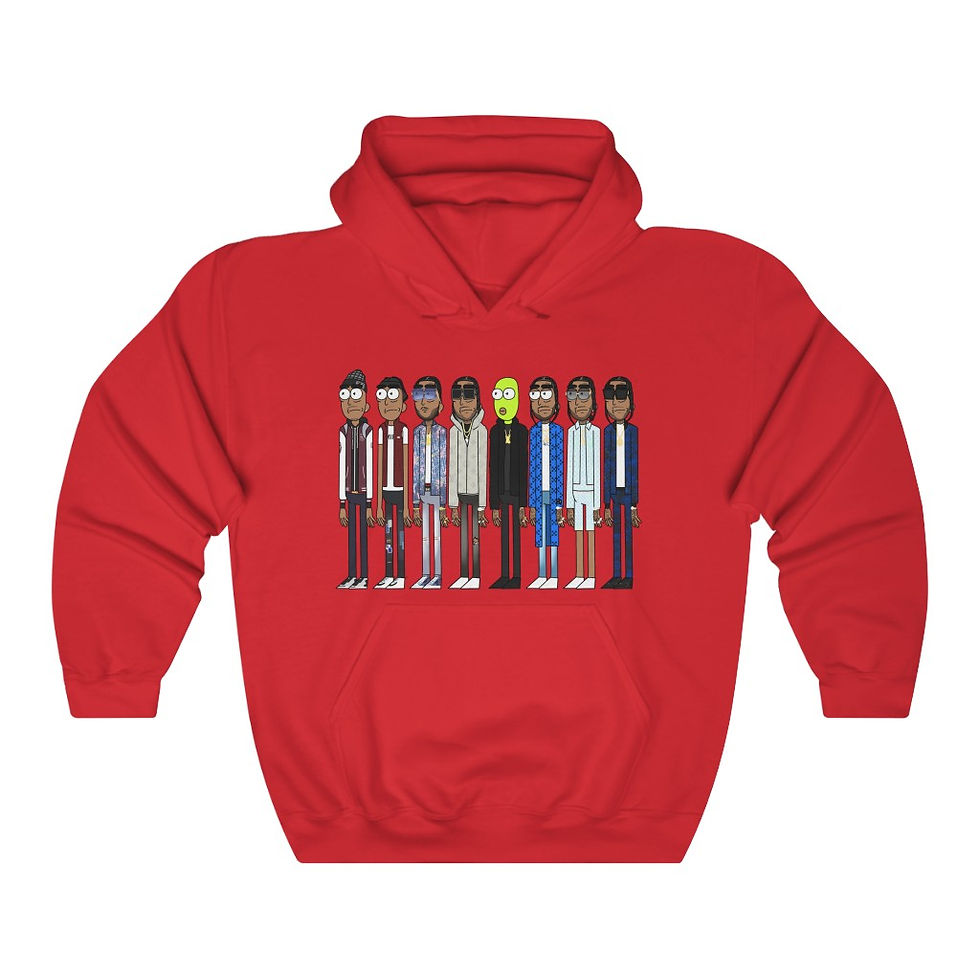 Thumbnail: Pop Smoke x Rick Hooded Sweatshirt