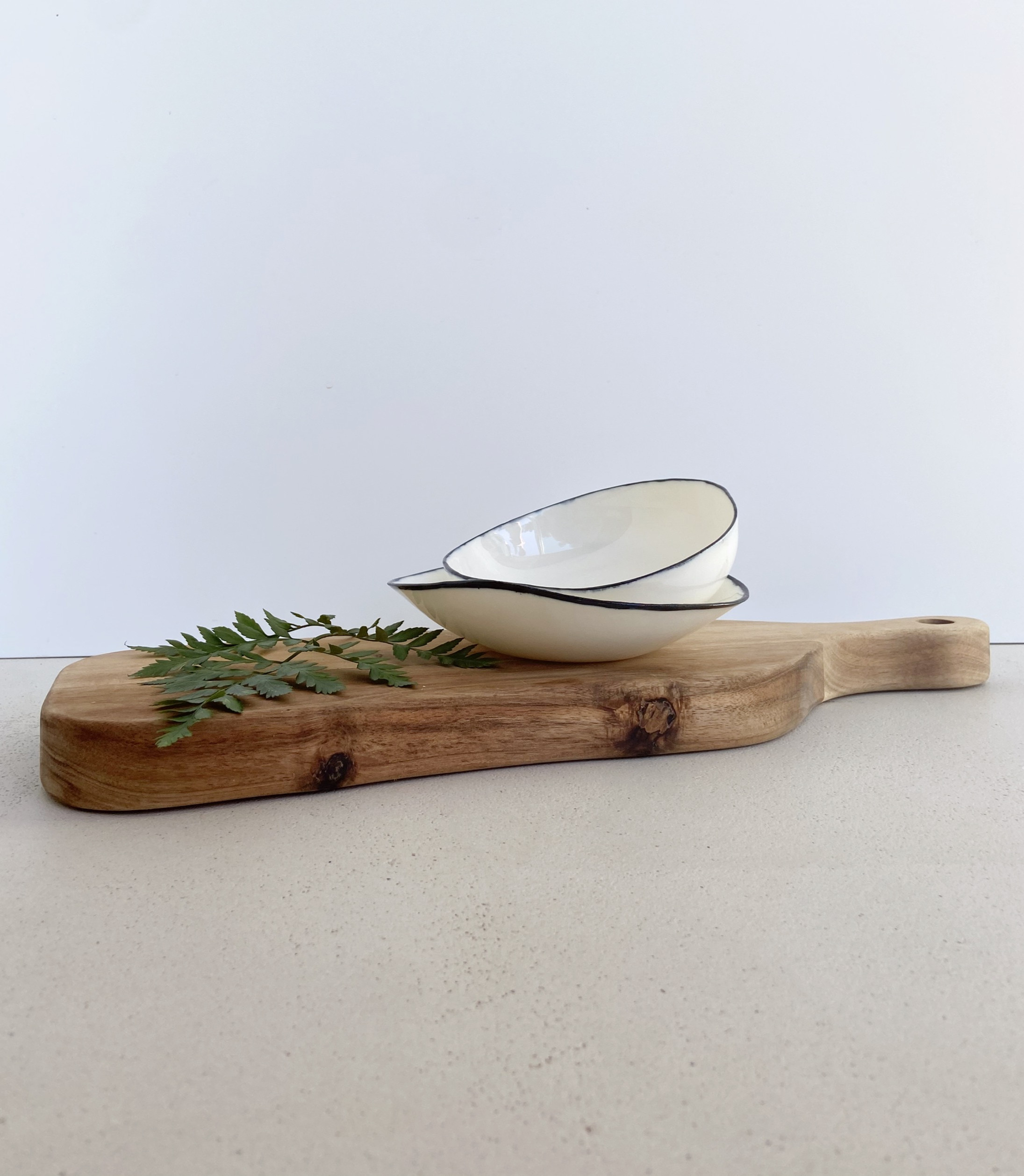Coupelle Porcelaine Liseret Noir