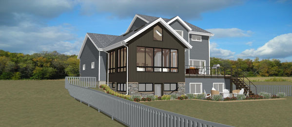 rendering of a house addition