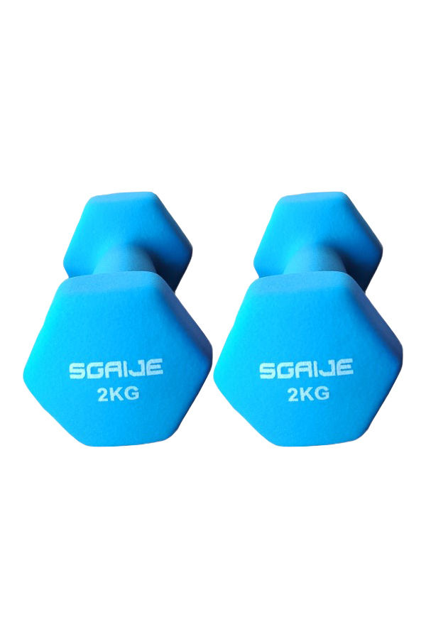 Miniatura: Par Mancuernas Hexagonal Neopreno Sgaije