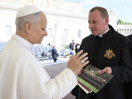 Pope Leo XIV gives Blessing to Canons Regular