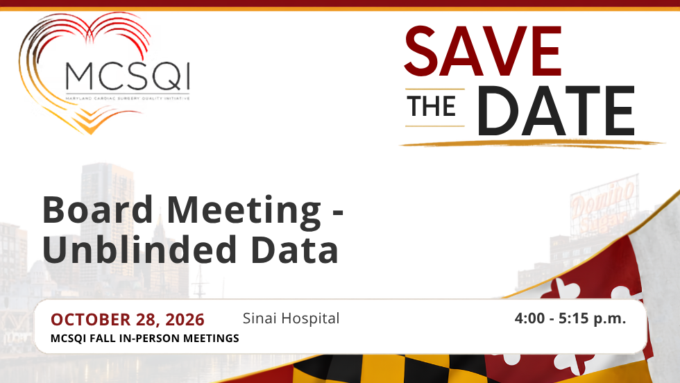 MCSQI Board Meeting - Unblinded Data