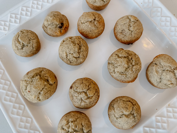 Mini muffins aux bananes 