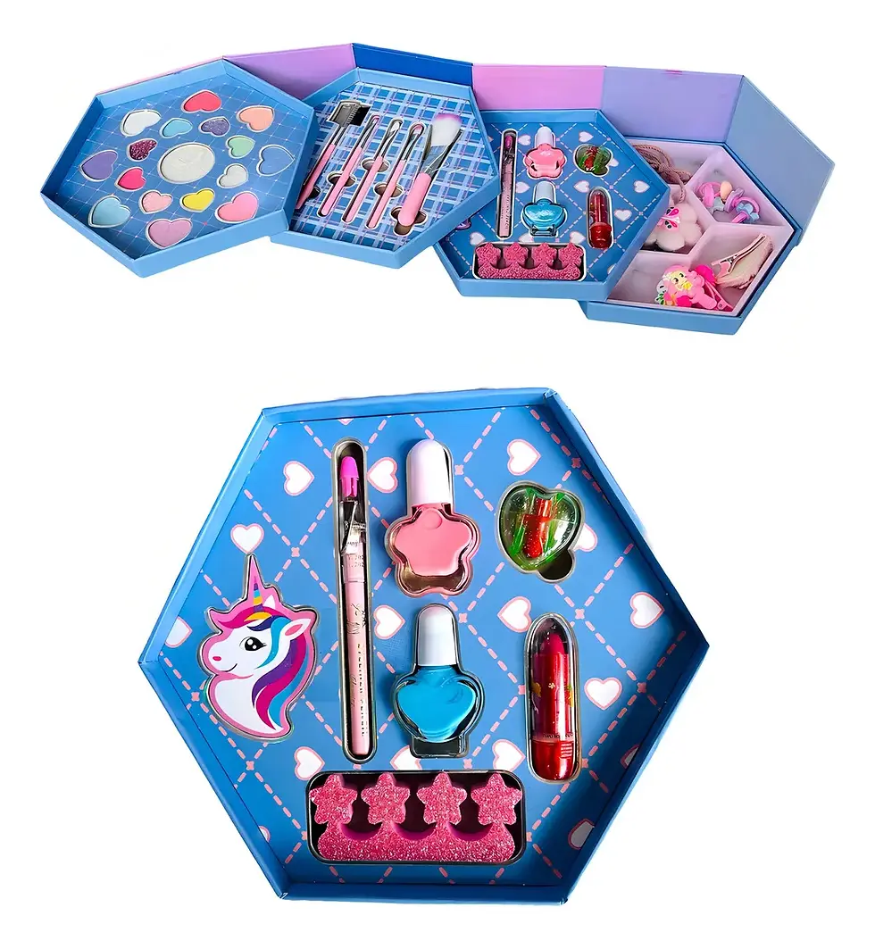 Miniatura: KIT DE MAQUILLAJE Y JOYERÍA INFANTIL 4 EN 1