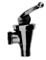 FAUCET S,BLK PLST, CRVD HNDL