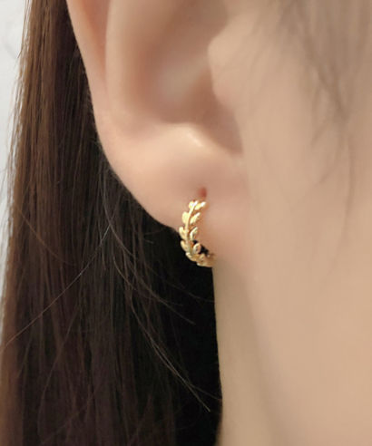 Golden Leaf Studs