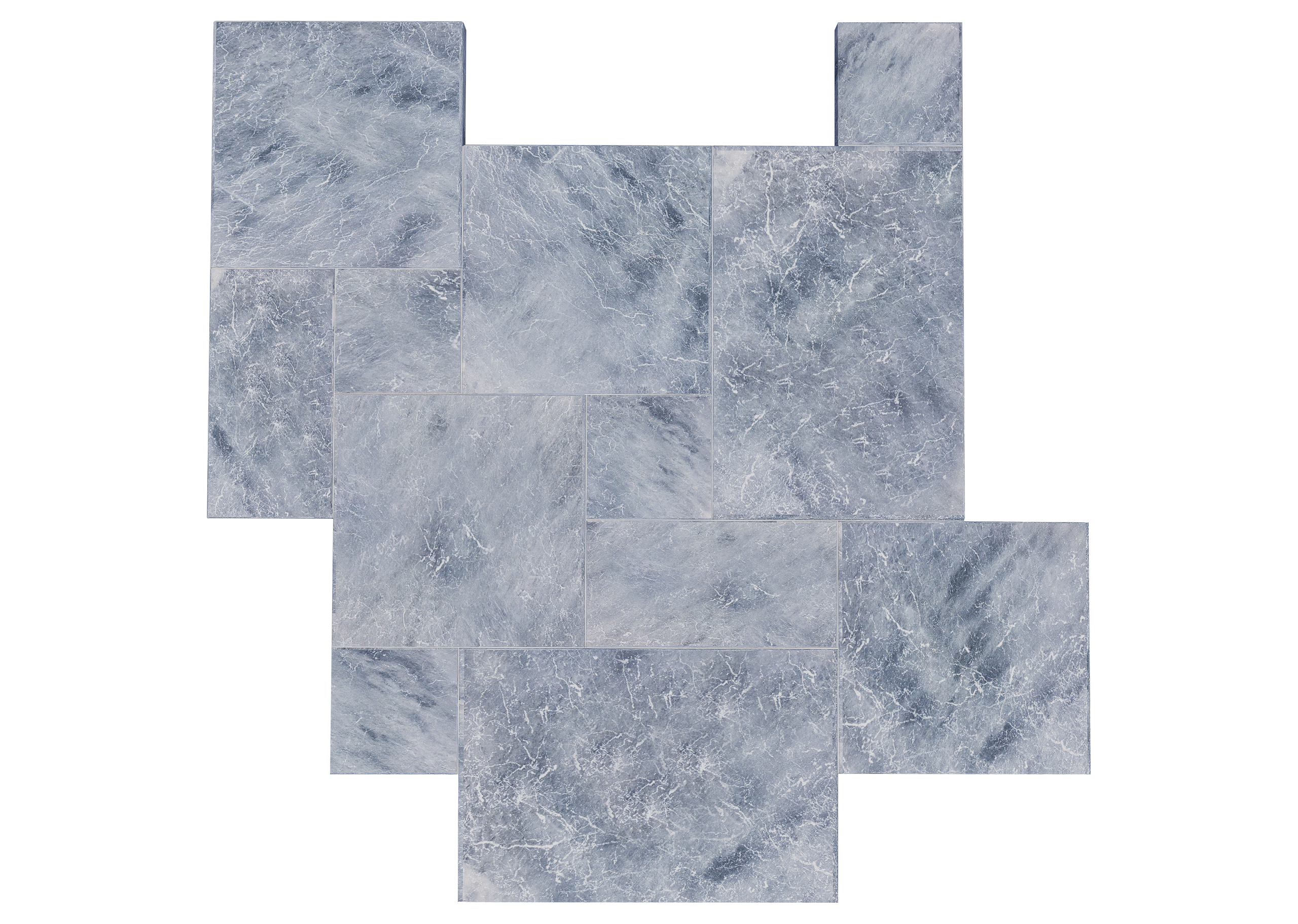 BLUE STONE SET MARBLE