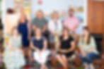 Front row: Sara Allen Taylor, Pam Hummel, Alandra McNamara, Katie Wilcox . Back row: Vickie Martineau, Jamie Basiliere, Juliette Lynch, Tyler Perry