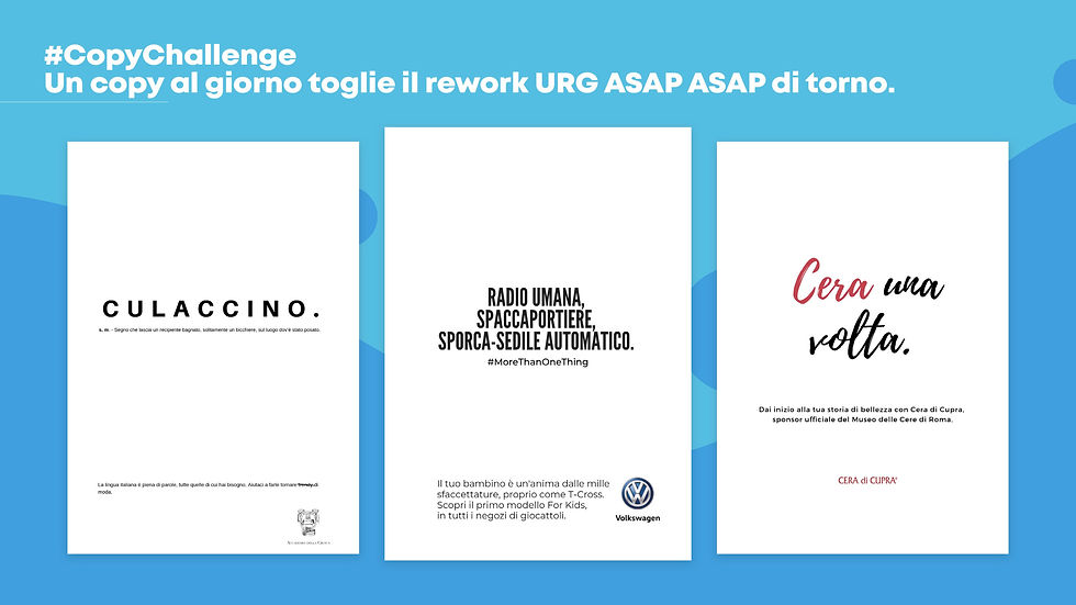 Copychallenge - Una Copy Ad al giorno.