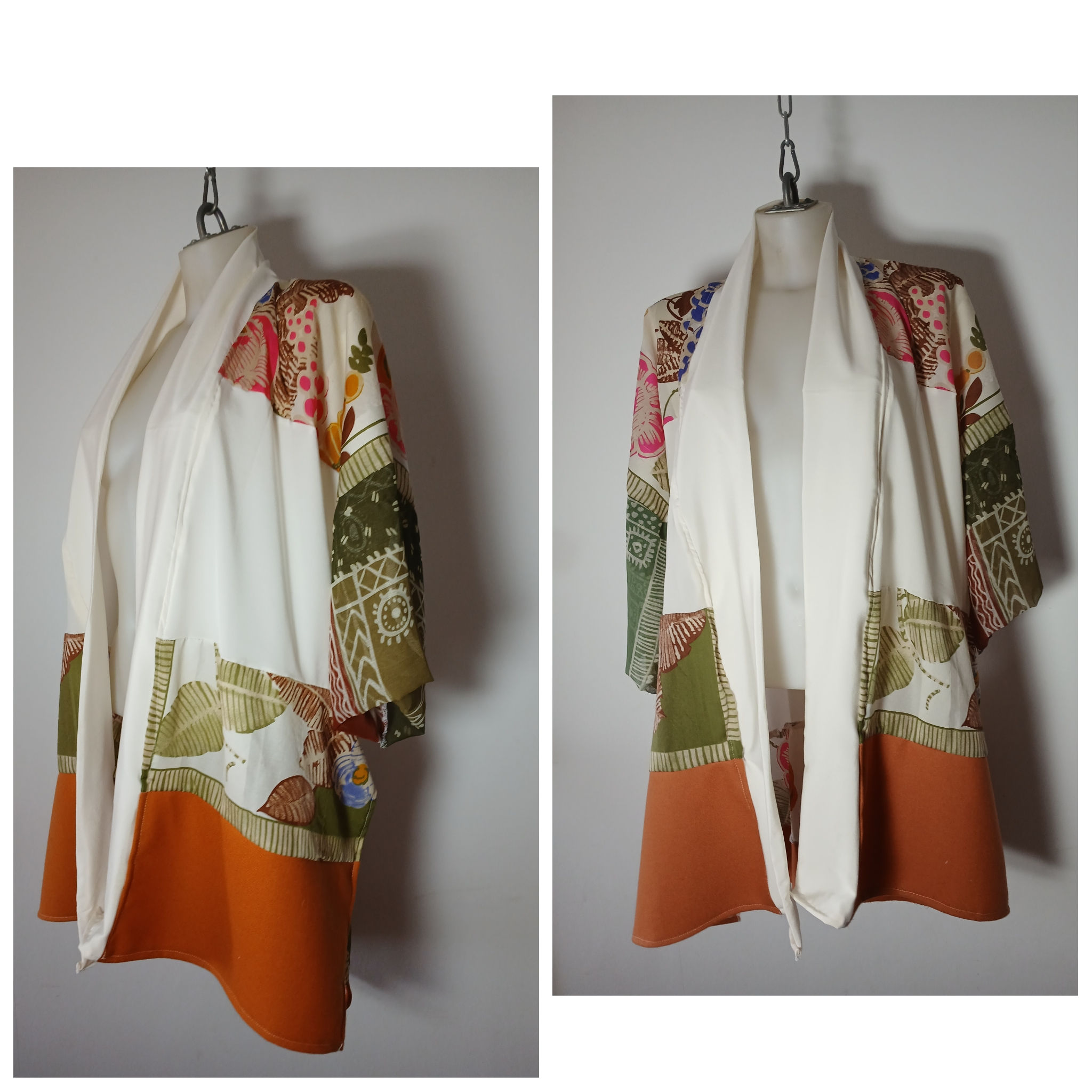 Bespoke Hand Painted Silk Kimono One size